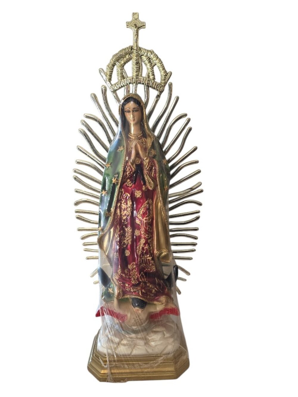 Our Lady of Guadalupe 20" Resin Statue (25" Total Height with Glory Aureola)
